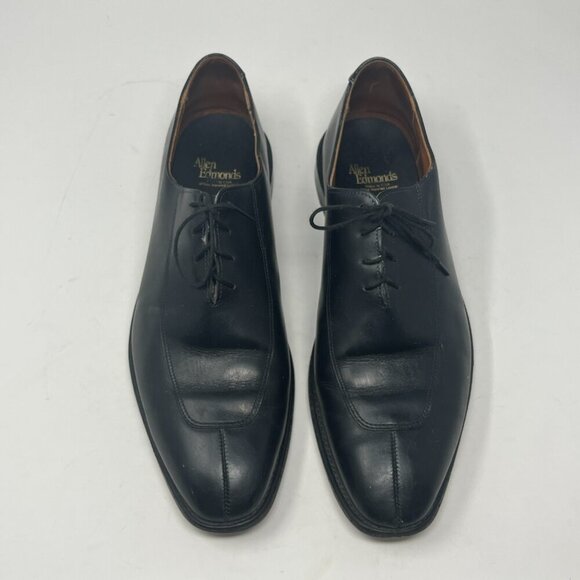 Allen Edmonds Berkeley oxford shoes 11.5 black leather split toe - Picture 1 of 9
